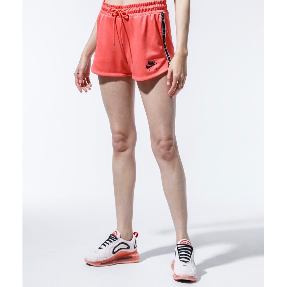 Nike Air Womens Shorts Coral Orange Athletic Running Gym AR3511-827 Size M